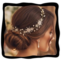 1 PC Star Hair Vine Rhinestone Bride Wedding Headband Bridal Headpiece