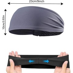 Travel Fitness Yoga Sport Workout Elastic Wide Headband Sweatband for Men Women