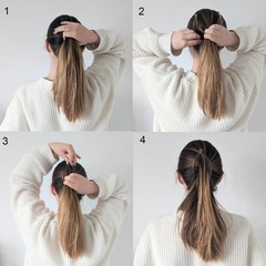Banana Hair Clips for Women – Classic Fishtail Clincher Combs, Large Double Pony