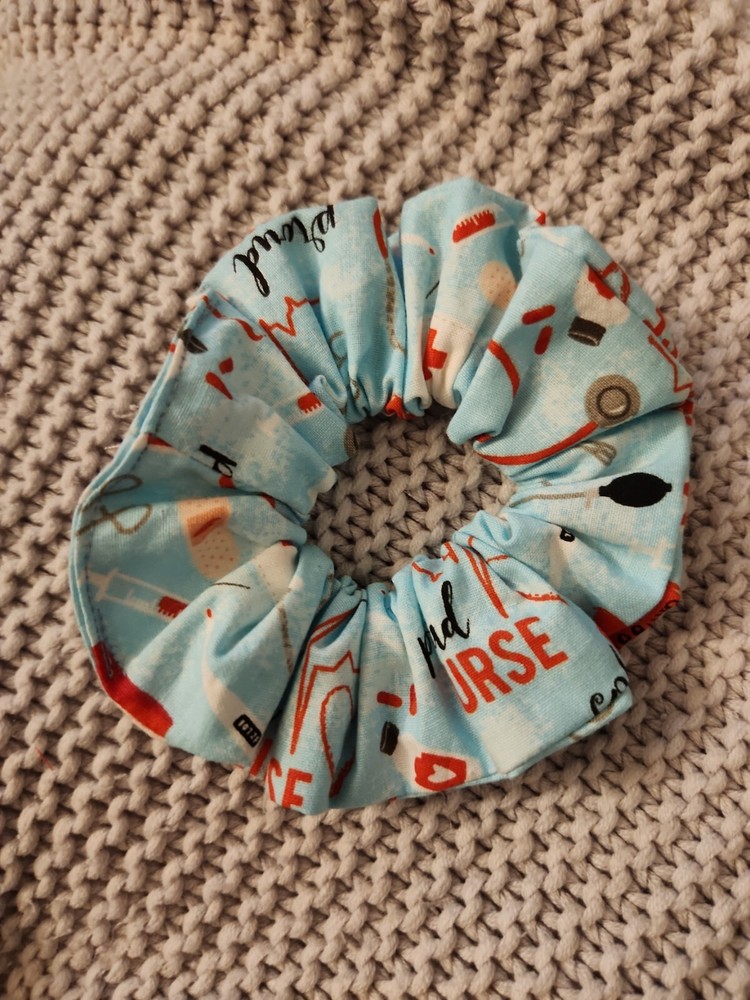 Handmade Hair Scrunchie Pround Nurse theme
