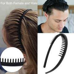 8 PCS Non Slip Fashion Effortless Plastic Headbands with Teeth Comb Skinny Hair