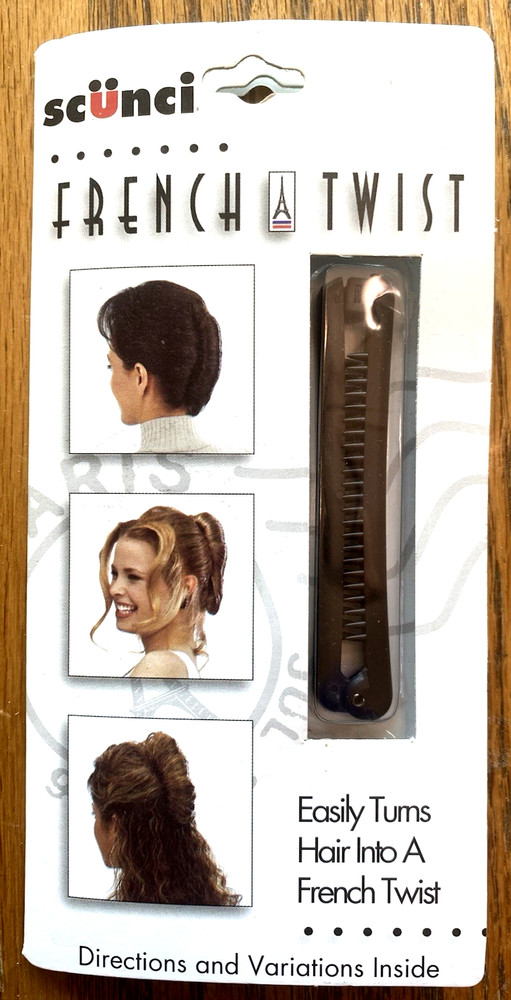 NOS – Scunci French Twist Clip – Vintage 90s – Updo – Prom/Wedding Hair