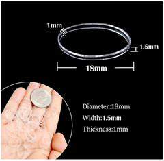 Clear Elastics Hair Bands 1500Pcs Mini Rubber Hairband Soften Small Ponytail Hol