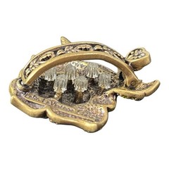 NIB La Vintage Kathy Levine Purple Pave Crystal Rose Hair Clip Antique Bronze