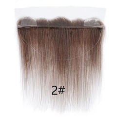 13inx2in Lace Front Hairline Topper 100% Human hair with Strap to fix, 14″