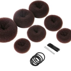 Teenitor Donut Hair Bun Maker Set – 7 Rings (1 Extra-Large, 2 Large, 2…