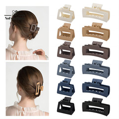 12 Pack Hair Clips，Large Rectangle Clips for Women(4In），Medium Square Claw for T