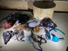 Vintage designer and handmade headbands and hairpieces rare find lot of 10