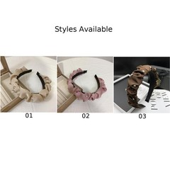 Fashionable Ruched Headband Eye Catching Design with Gem Accents for Any Event