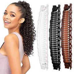 NEW 3 Vintage Large Banana Hair Clips for Women Thick Curly Hair Fishtail Combs