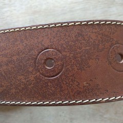 PAULE KA Brown Leather Wide Belt with Stylish Buckle – 100cm