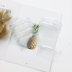 20 Pack Clear White Large Plastic Hair Side Comb With Long Teeth Hairpins Grips