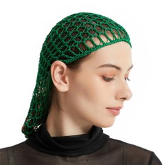 Women Mesh Soft Knit Hair Net Snood Hat Women Crochet Head Wrap Sleeping Cap