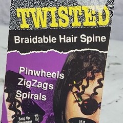 80s 90s Twisted Braidable Hair Spine For Making Pinwheels ZigZags Spirals Rare