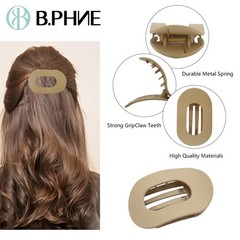 4 Pcs Flat Hair Claw Clips for Women French Clip for Women Thin and Thick Hair