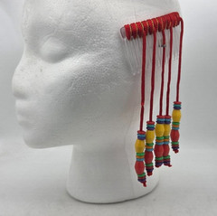 Vintage Hair Bead Comb “10”, LOT of 12, Various Colors, NOS, 1980s, Hong Kong