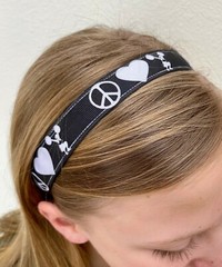 Black headband. Crossfit. Nonslip Headband. Running headband. Marathon gift.
