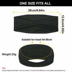 Running Moisture Wicking Stretchy Headband for Men Women Yoga Workout Hair Bands