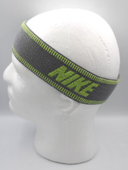 Nike Sport Elastic Headband Particle Grey/LT Lemon Twist Adult Unisex