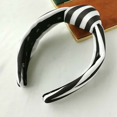 Alicia Bonnie Headband Striped Fascination black white everyday wear
