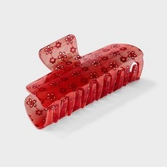 Acrylic Flower Claw Hair Clip – Universal Thread Red & Green