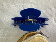 PARKE CLAW CLIP w/Pouch~ DENIM ~ 100% Authentic~ NWT