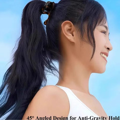 2pcs Elegant Curved Hairpins High Ponytail Hair Accessories Women – NEW