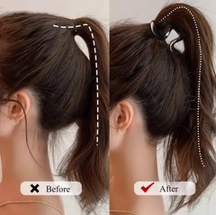 2pcs Elegant Curved Hairpins High Ponytail Hair Accessories Women – NEW