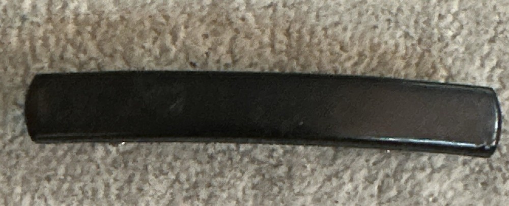 Rare Vintage Gallia Black Barrette Bar Design Super Automatic 2 in. Made France