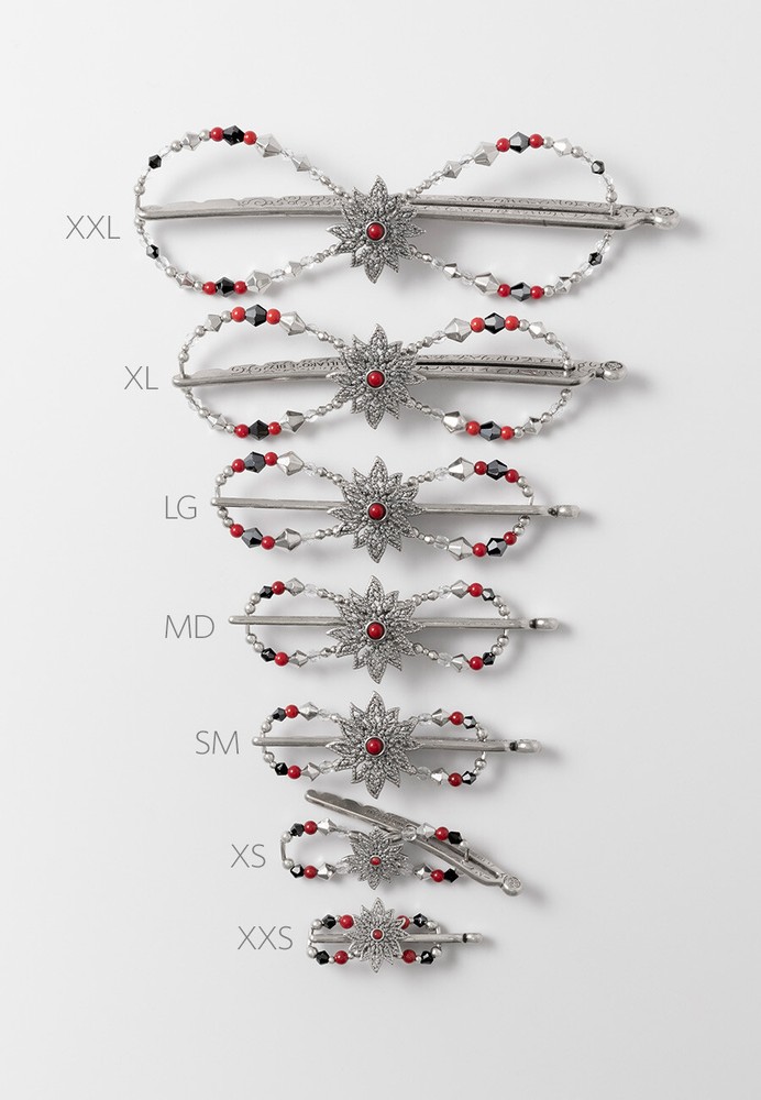 Lilla Rose Nova Silver Flexi Hair Clip FX-4550 M (Medium)