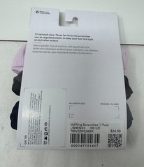 Lululemon Uplifting Scrunchie 3 Pack Hair Ties Pink Grey Navy Blue
