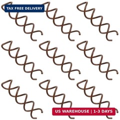 10 pcs Spiral Bobby Hair Pins Brown Hair Screws Hair Twister Alloy Hair
