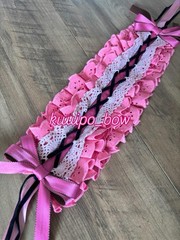 Lolita Gothic Headband Hair Accessories Bow Maid Headdress…pink