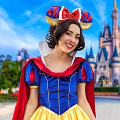 Snow White Princess Sparkle Sequins Headband Disney` Parks Minnie Mouse Ears
