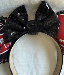 University of Georgia Mouse Ears Headband – UGA Bulldogs Red Black Spirit Wear –