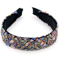 Bohemian rhapsody beaded headband – beautiful – high-end hair accessory
