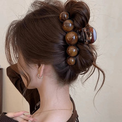 1pc Elegant Pearl Acrylic Hair Claw Fashion Hair Clip Hair Accessories – NEW