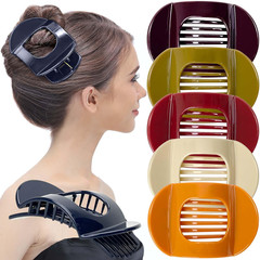 RC ROCHE 6 Pcs Flat Claw Hair Clips for Women Thick Hair French round Duckbill S