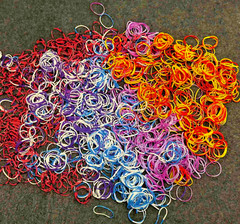 2000 PCS Hair Bands, Color Elastic Rubbers, Mini Ties for Girls’ Ponytails, Soft