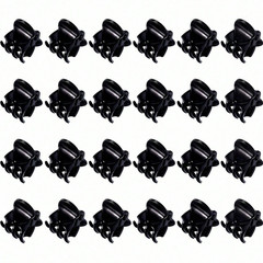 20pcs Mini Brown Hair Clips Strong Grip Claw Clips Women Bangs Bun Accessories