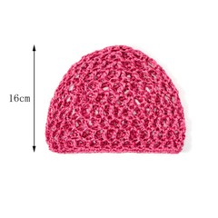Women Mesh Soft Knit Hair Net Snood Hat Women Crochet Head Wrap Sleeping Cap