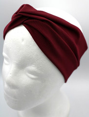 Nike Novelty Twist Knot Headband Dark Beetroot/Black/White Unisex