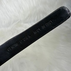 Salvatore Ferragamo Leather & Metal Black Headband from Japan
