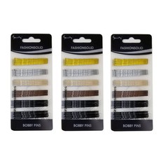 72 PCS Hair Bob Pin Bobby Pins Assorted Color FashionSolid [36 pcs x 2 unit]