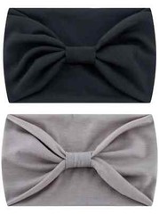 Wide Headband Women Hair Bow knot Turbans Head Band Make-up Sports Running