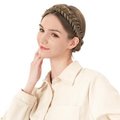 Messy Wide 2 Strands Synthetic Natural Black Braided Headband Classic Chunky …