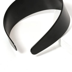 5 Pieces of Black Flat Wide Border Plastic Headbands Korean Simple Headbands Han