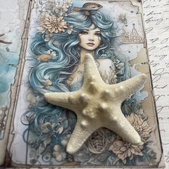 Beach Festival Cruise Star fish Starfish Hair Clip Barrette Nautical Pool Party