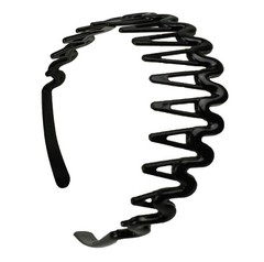 6 PCS (3 & 3) Black Comb Headband for Women Girls Stylish Combn Hairband