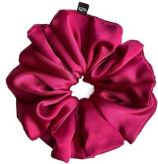 XXL Women Charmeuse Satin / Silk Scrunchie Elastic Hairbands for any Hair Type